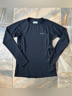 Columbia Omni-Wick Black Long Sleeve Base Layer Shirt Crew Neck Women’s Medium M
